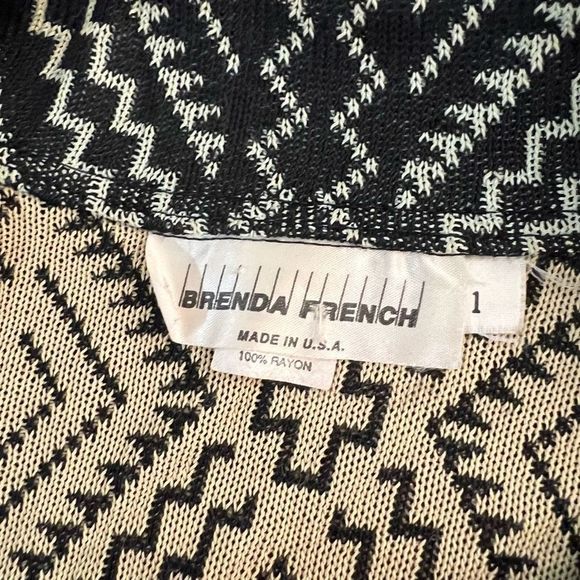 Brenda French vintage 2piece knit button down top and maxi skirt set - Picture 8 of 11